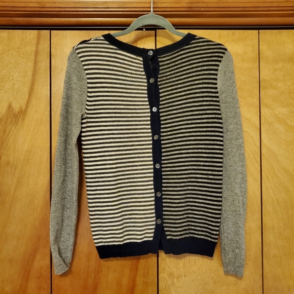 LOFT Colorblock Sweater with Back Button Detail - size XS - Picture 5 of 5